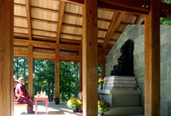 Rinpoche at Buddha Pavilion